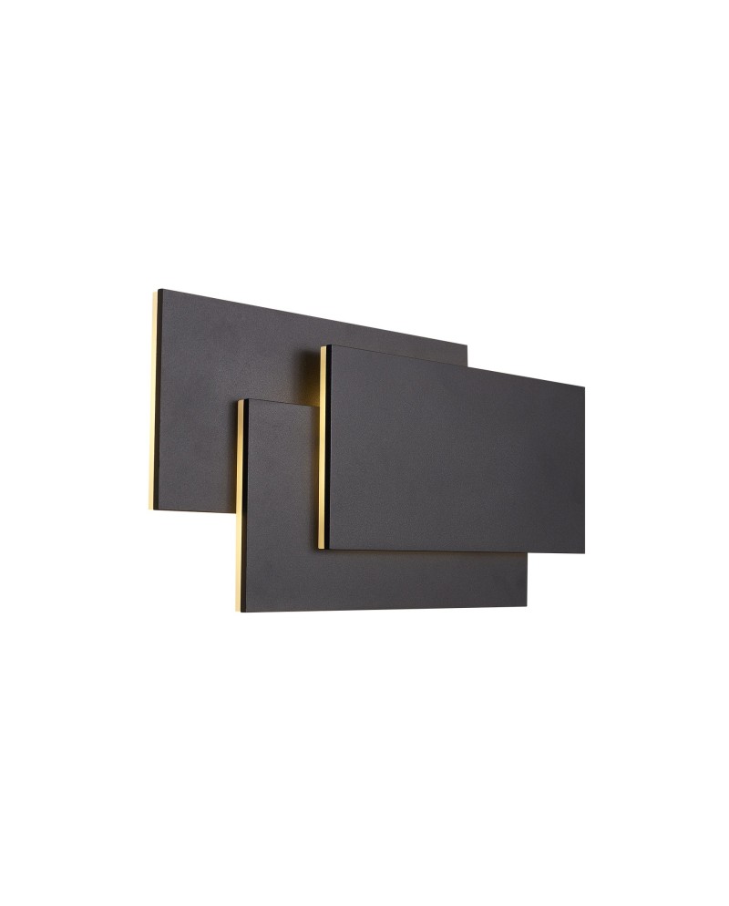 TAHITI XL * APLIQUE GRANDE LED CUADRADOS 36W - NEGRO - 3000K
